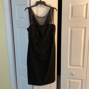 Vera Wang black cocktail dress. Beautiful classic lines